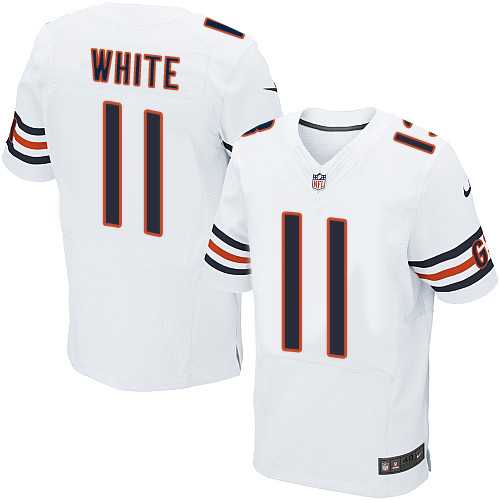 Nike Chicago Bears #11 Kevin White White Men's Stitched NFL Elite Jersey