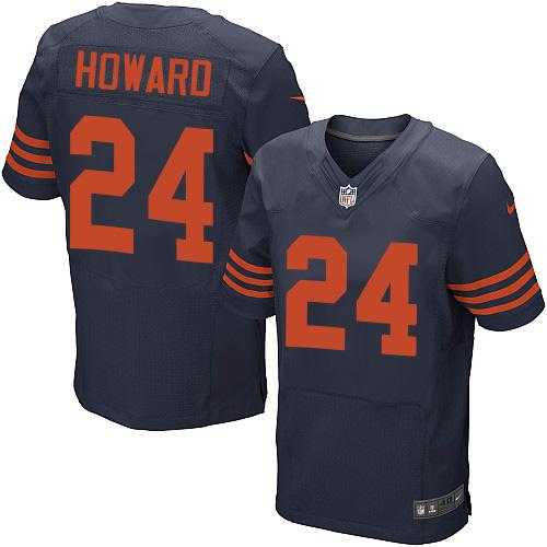 Nike Chicago Bears #24 Jordan Howard Navy Blue Alternate Men's Stitched NFL Elite Jersey