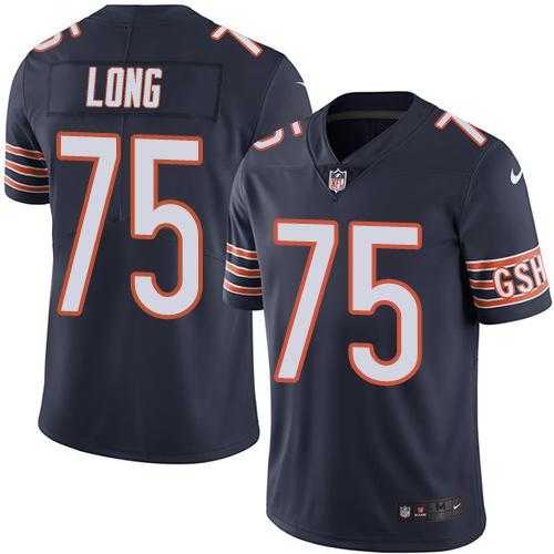 Nike Chicago Bears #75 Kyle Long Navy Blue Team Color Men's Stitched NFL Vapor Untouchable Limited Jersey
