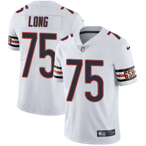 Nike Chicago Bears #75 Kyle Long White Men's Stitched NFL Vapor Untouchable Limited Jersey