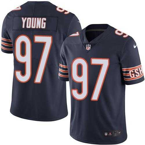 Nike Chicago Bears #97 Willie Young Navy Blue Team Color Men's Stitched NFL Vapor Untouchable Limited Jersey
