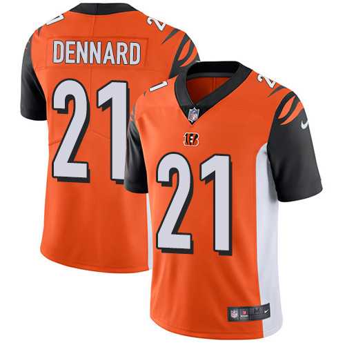 Nike Cincinnati Bengals #21 Darqueze Dennard Orange Alternate Men's Stitched NFL Vapor Untouchable Limited Jersey