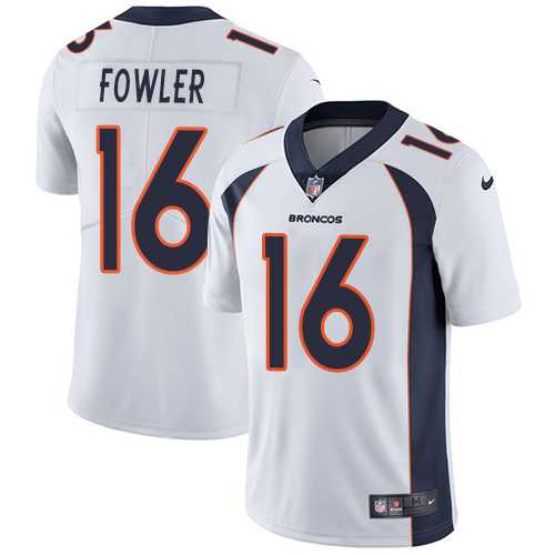 Nike Denver Broncos #16 Bennie Fowler White Men's Stitched NFL Vapor Untouchable Limited Jersey