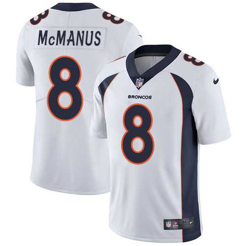 Nike Denver Broncos #8 Brandon McManus White Men's Stitched NFL Vapor Untouchable Limited Jersey