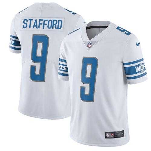Nike Detroit Lions #9 Matthew Stafford White Men's Stitched NFL Vapor Untouchable Limited Jersey