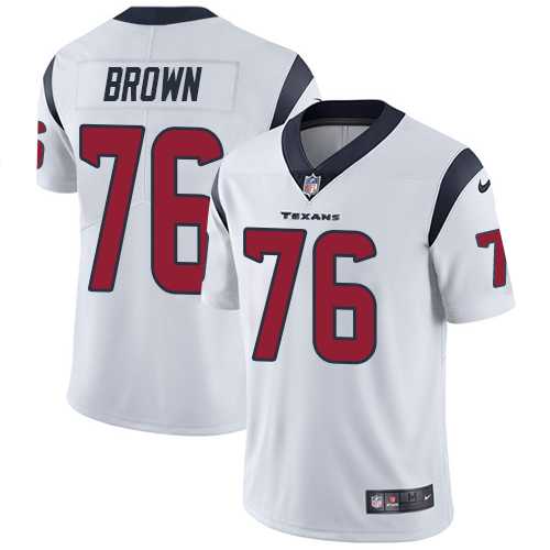 Nike Houston Texans #76 Duane Brown White Men's Stitched NFL Vapor Untouchable Limited Jersey