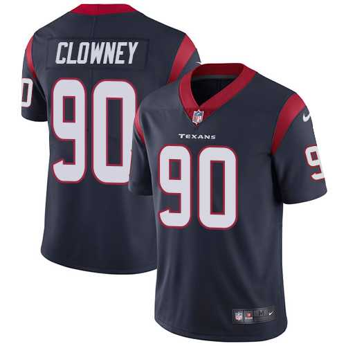 Nike Houston Texans #90 Jadeveon Clowney Navy Blue Team Color Men's Stitched NFL Vapor Untouchable Limited Jersey