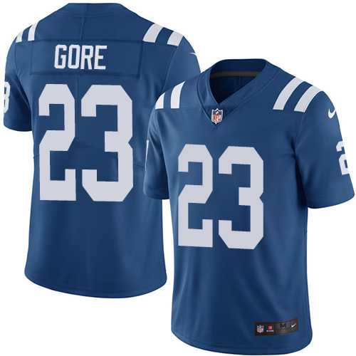 Nike Indianapolis Colts #23 Frank Gore Royal Blue Team Color Men's Stitched NFL Vapor Untouchable Limited Jersey