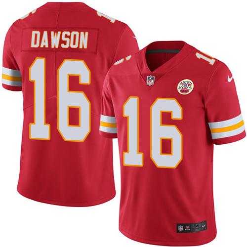 Nike Kansas City Chiefs #16 Len Dawson Red Team Color Men's Stitched NFL Vapor Untouchable Limited Jersey