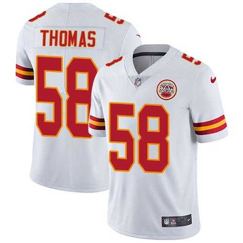 Nike Kansas City Chiefs #58 Derrick Thomas White Men's Stitched NFL Vapor Untouchable Limited Jersey