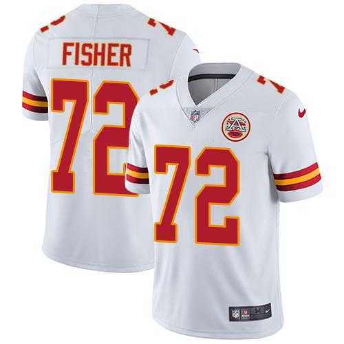 Nike Kansas City Chiefs #72 Eric Fisher White Men's Stitched NFL Vapor Untouchable Limited Jersey