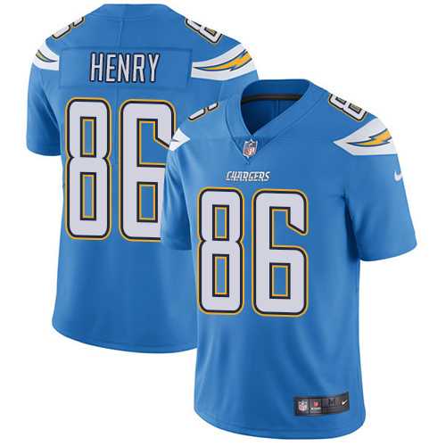 Nike Los Angeles Chargers #86 Hunter Henry Electric Blue Alternate Men's Stitched NFL Vapor Untouchable Limited Jersey