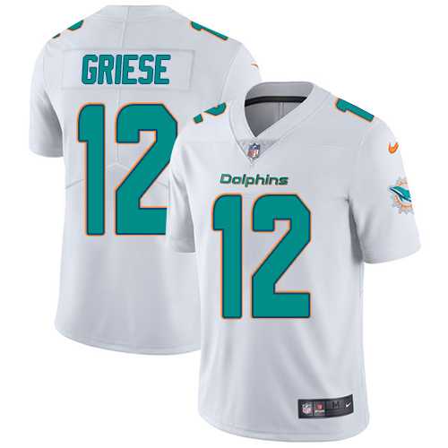 Nike Miami Dolphins #12 Bob Griese White Men's Stitched NFL Vapor Untouchable Limited Jersey