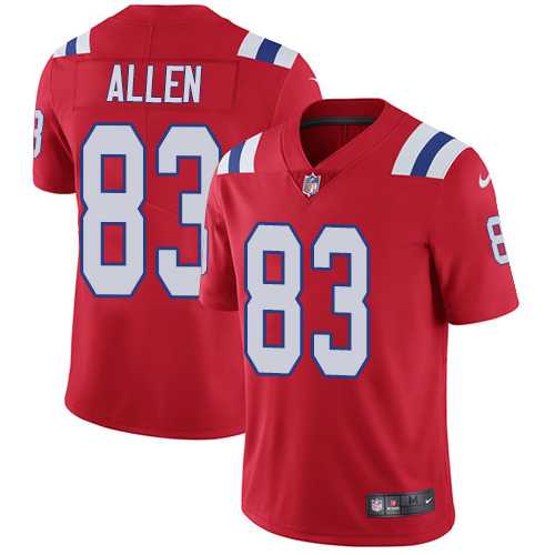 Nike New England Patriots #83 Dwayne Allen Red Alternate Men's Stitched NFL Vapor Untouchable Limited Jersey