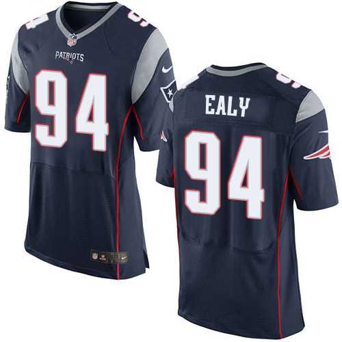 Nike New England Patriots #94 Kony Ealy Navy Blue Team Color Men's Stitched NFL Elite Jersey