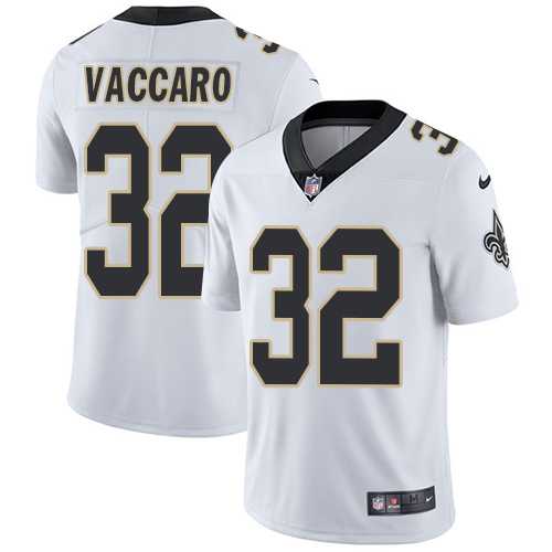 Nike New Orleans Saints #32 Kenny Vaccaro White Men's Stitched NFL Vapor Untouchable Limited Jersey