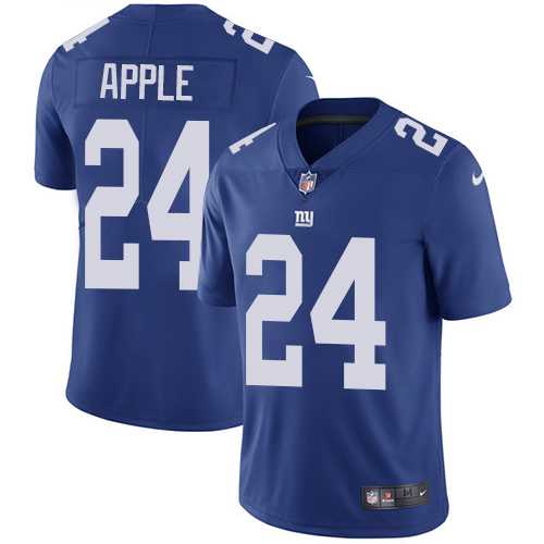 Nike New York Giants #24 Eli Apple Royal Blue Team Color Men's Stitched NFL Vapor Untouchable Limited Jersey