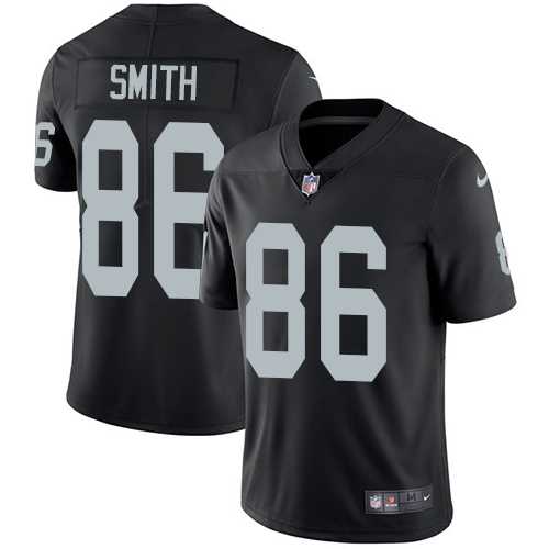Nike Oakland Raiders #86 Lee Smith Black Team Color Men's Stitched NFL Vapor Untouchable Limited Jersey