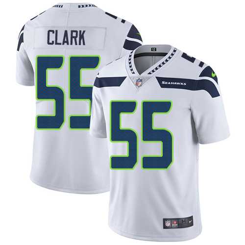 Nike Seattle Seahawks #55 Frank Clark White Men's Stitched NFL Vapor Untouchable Limited Jersey