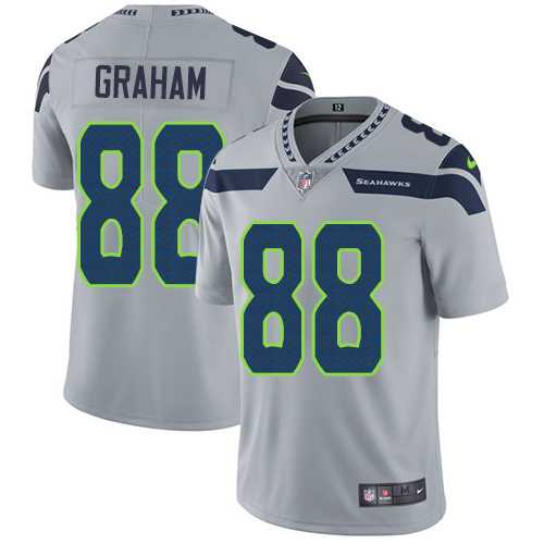 Nike Seattle Seahawks #88 Jimmy Graham Grey Alternate Men's Stitched NFL Vapor Untouchable Limited Jersey