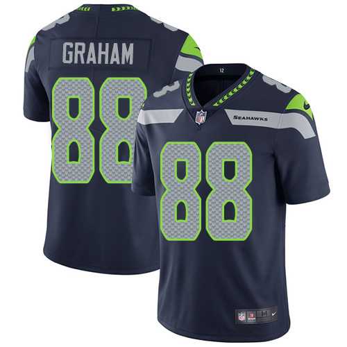 Nike Seattle Seahawks #88 Jimmy Graham Steel Blue Team Color Men's Stitched NFL Vapor Untouchable Limited Jersey