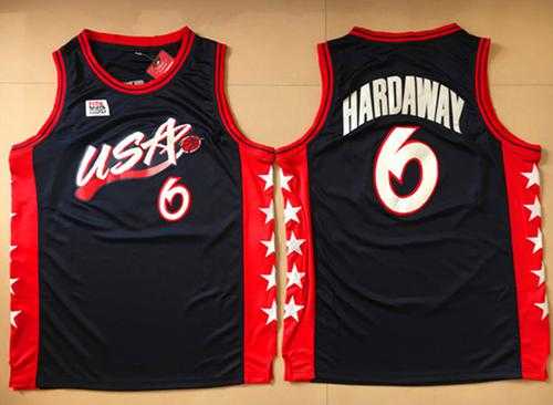 Nike Team USA #6 Penny Hardaway Navy Blue 1996 Dream Team Stitched NBA Jersey