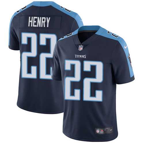 Nike Tennessee Titans #22 Derrick Henry Navy Blue Alternate Men's Stitched NFL Vapor Untouchable Limited Jersey