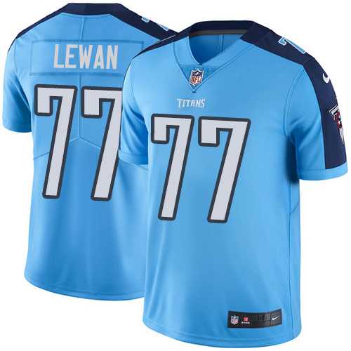 Nike Tennessee Titans #77 Taylor Lewan Light Blue Team Color Men's Stitched NFL Vapor Untouchable Limited Jersey