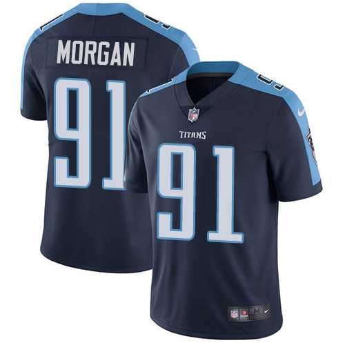 Nike Tennessee Titans #91 Derrick Morgan Navy Blue Alternate Men's Stitched NFL Vapor Untouchable Limited Jersey