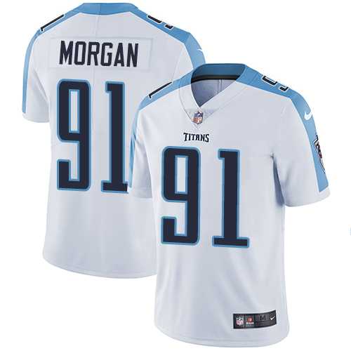 Nike Tennessee Titans #91 Derrick Morgan White Men's Stitched NFL Vapor Untouchable Limited Jersey
