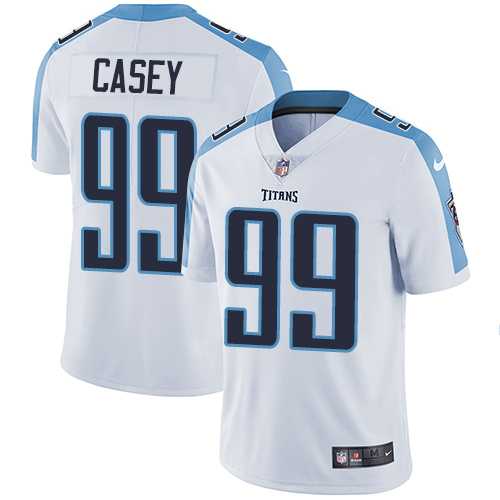 Nike Tennessee Titans #99 Jurrell Casey White Men's Stitched NFL Vapor Untouchable Limited Jersey