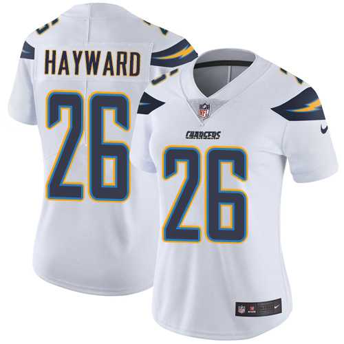 Women's Los Angeles Chargers #26 Casey Hayward White Stitched NFL Vapor Untouchable Limited Jersey