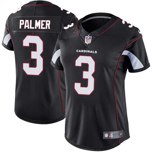 Women's Nike Arizona Cardinals #3 Carson Palmer Black Alternate Stitched NFL Vapor Untouchable Limited Jersey