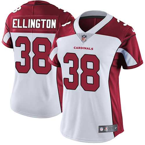 Women's Nike Arizona Cardinals #38 Andre Ellington White Stitched NFL Vapor Untouchable Limited Jersey