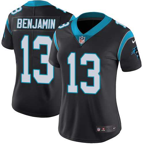Women's Nike Carolina Panthers #13 Kelvin Benjamin Black Team Color Stitched NFL Vapor Untouchable Limited Jersey
