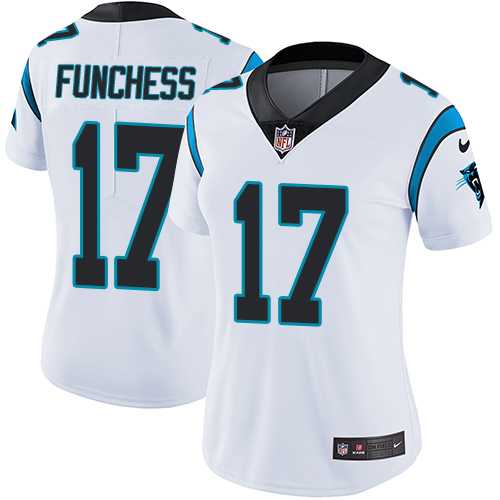 Women's Nike Carolina Panthers #17 Devin Funchess White Stitched NFL Vapor Untouchable Limited Jersey