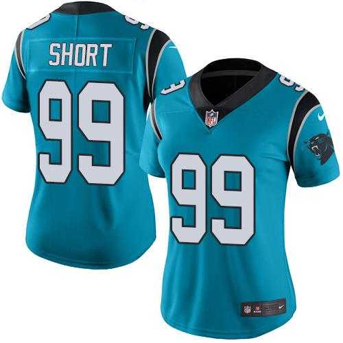 Women's Nike Carolina Panthers #99 Kawann Short Blue Alternate Stitched NFL Vapor Untouchable Limited Jersey