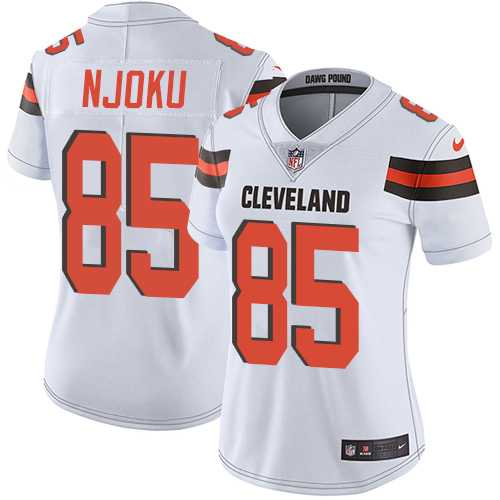 Women's Nike Cleveland Browns #85 David Njoku White Stitched NFL Vapor Untouchable Limited Jersey