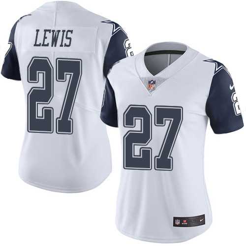Women's Nike Dallas Cowboys #27 Jourdan Lewis White Stitched NFL Limited Rush Jersey