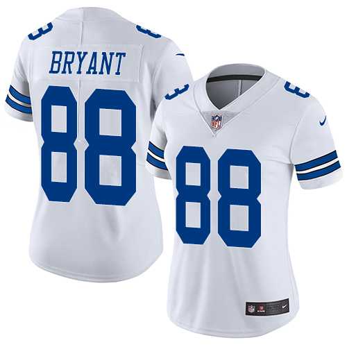 Women's Nike Dallas Cowboys #88 Dez Bryant White Stitched NFL Vapor Untouchable Limited Jersey
