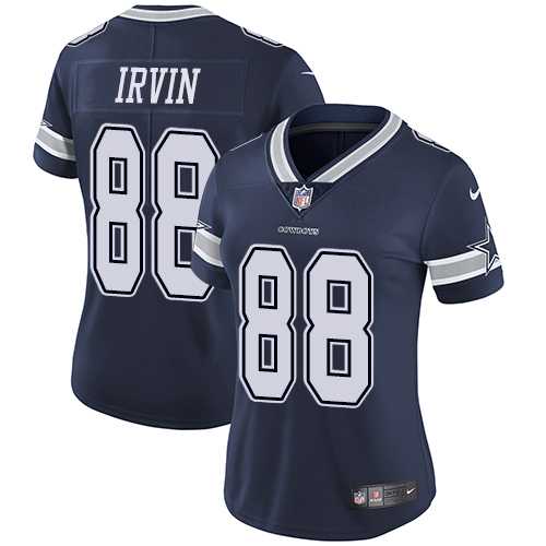 Women's Nike Dallas Cowboys #88 Michael Irvin Navy Blue Team Color Stitched NFL Vapor Untouchable Limited Jersey