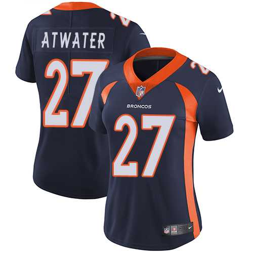 Women's Nike Denver Broncos #27 Steve Atwater Blue Alternate Stitched NFL Vapor Untouchable Limited Jersey