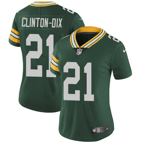 Women's Nike Green Bay Packers #21 Ha Ha Clinton-Dix Green Team Color Stitched NFL Vapor Untouchable Limited Jersey