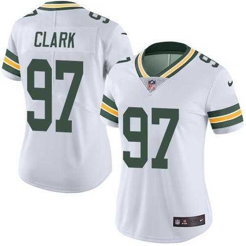 Women's Nike Green Bay Packers #97 Kenny Clark White Stitched NFL Vapor Untouchable Limited Jersey