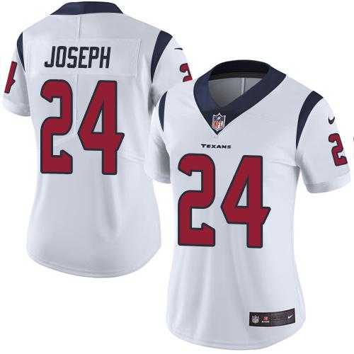 Women's Nike Houston Texans #24 Johnathan Joseph White Stitched NFL Vapor Untouchable Limited Jersey