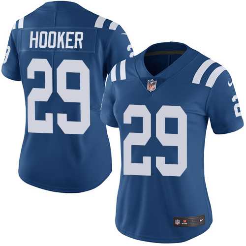 Women's Nike Indianapolis Colts #29 Malik Hooker Royal Blue Team Color Stitched NFL Vapor Untouchable Limited Jersey