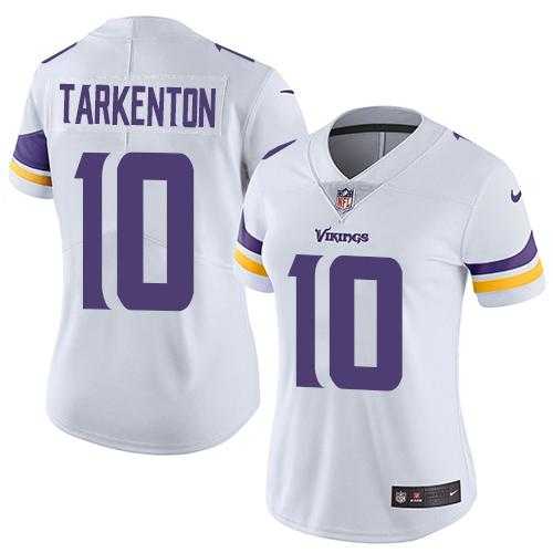 Women's Nike Minnesota Vikings #10 Fran Tarkenton White Stitched NFL Vapor Untouchable Limited Jersey