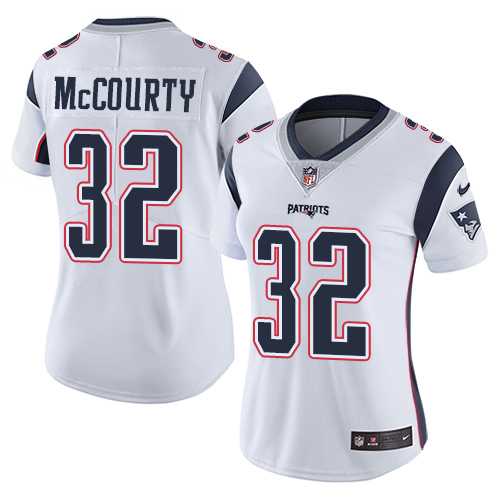 Women's Nike New England Patriots #32 Devin McCourty White Stitched NFL Vapor Untouchable Limited Jersey