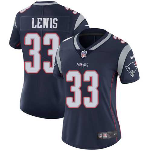 Women's Nike New England Patriots #33 Dion Lewis Navy Blue Team Color Stitched NFL Vapor Untouchable Limited Jersey