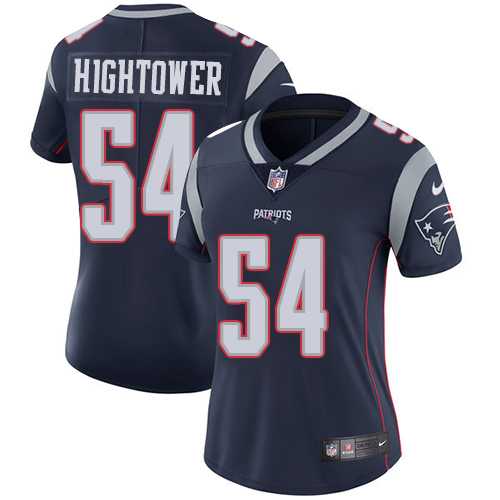 Women's Nike New England Patriots #54 Dont'a Hightower Navy Blue Team Color Stitched NFL Vapor Untouchable Limited Jersey